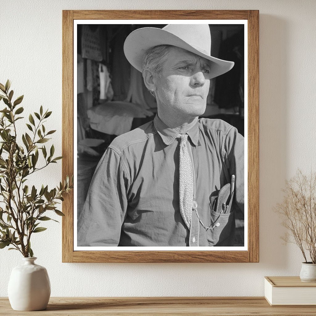 Cowboy in Weslaco Texas February 1939 FSA Collection - Available at KNOWOL
