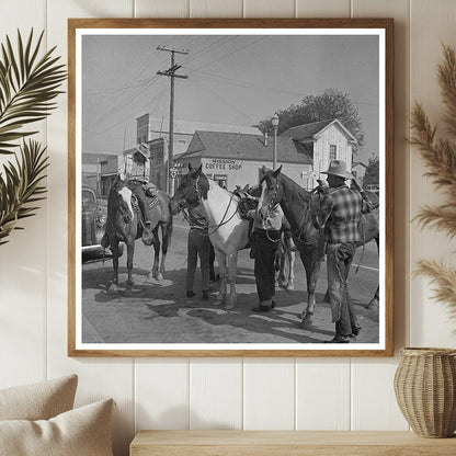 Cowboys in San Juan Bautista California May 1942 - Available at KNOWOL