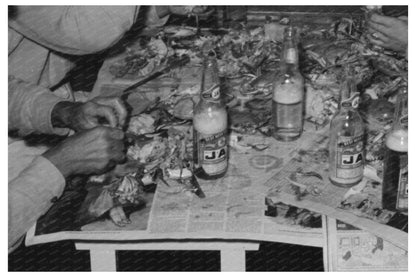 Crab Boil Scene in Raceland Louisiana September 1938 - Available at KNOWOL