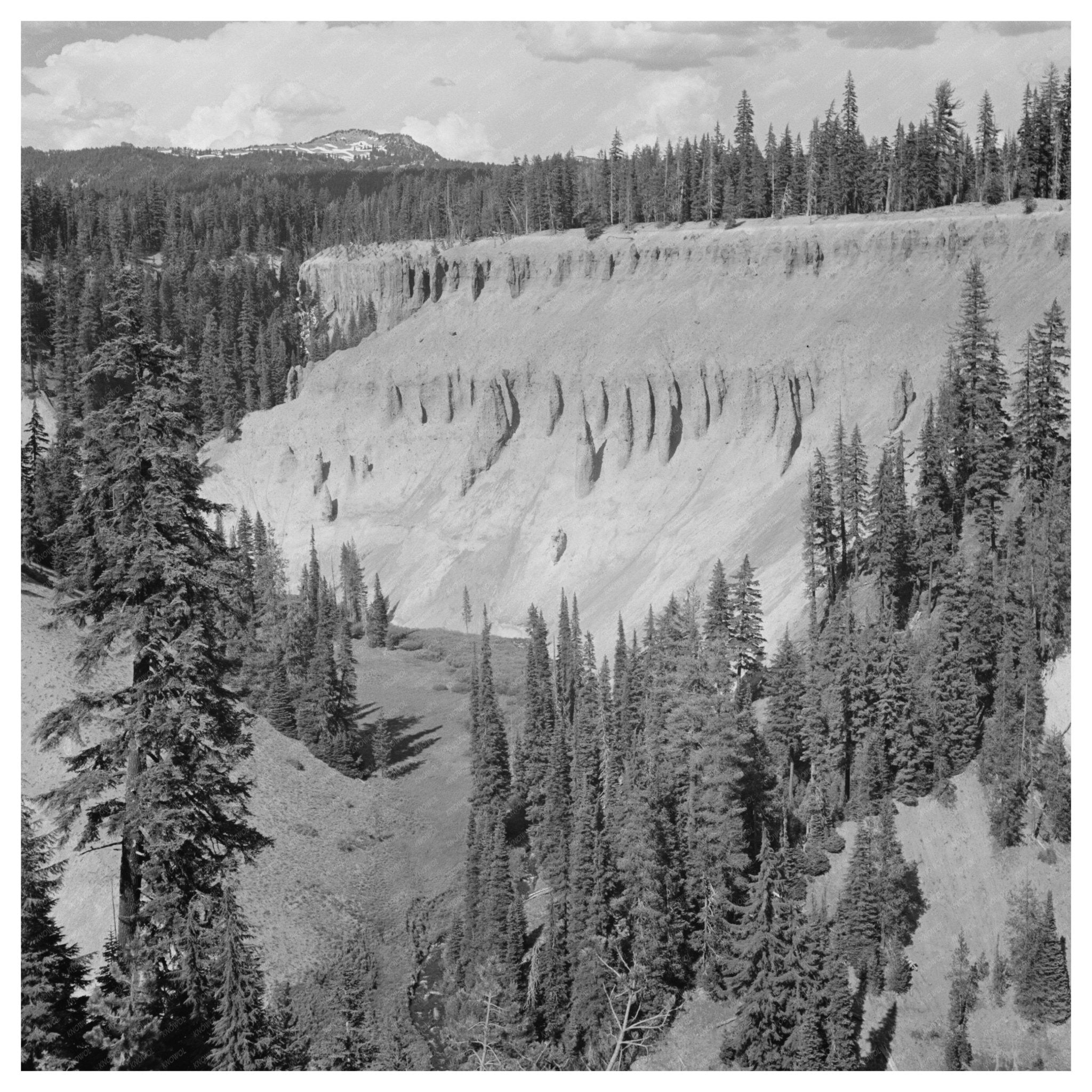 Crater Lake National Park July 1942 Vintage Scene - Available at KNOWOL