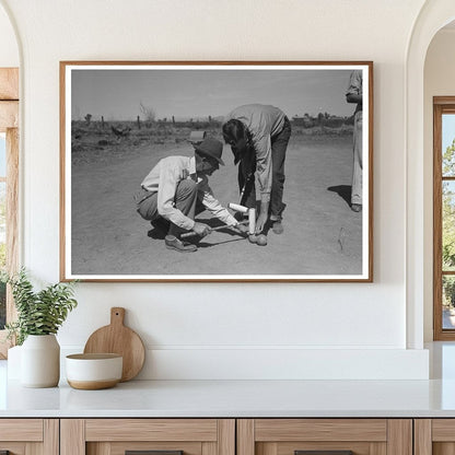 Croquet Game at Farmworkers Community Yuma Arizona 1942 - Available at KNOWOL