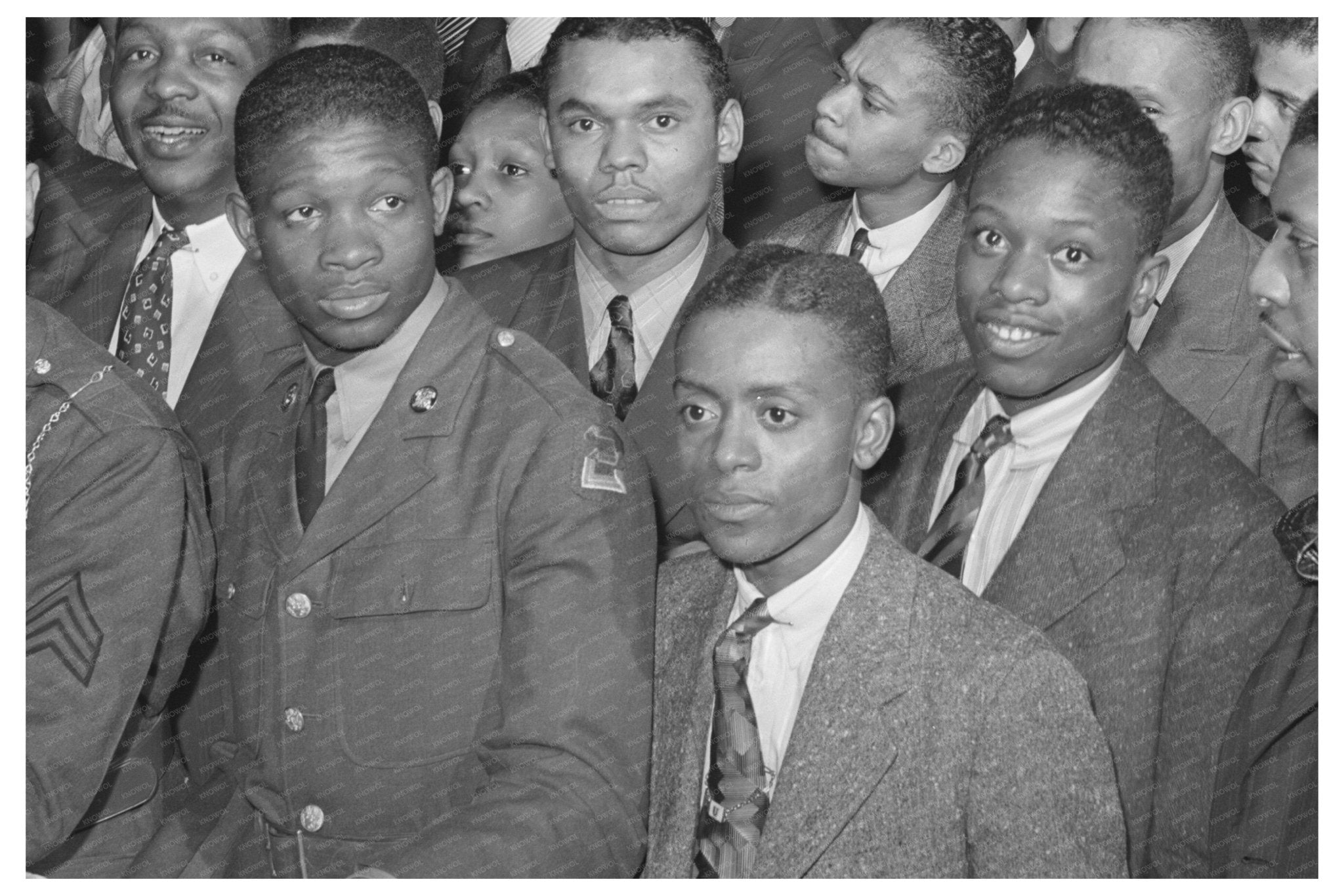 Crowd at Orchestra Performance Savoy Ballroom Chicago 1941 - Available at KNOWOL