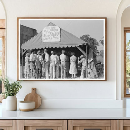 Crowd at Photographers Tent Steele Missouri August 1938 - Available at KNOWOL