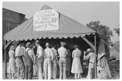 Crowd at Photographers Tent Steele Missouri August 1938 - Available at KNOWOL