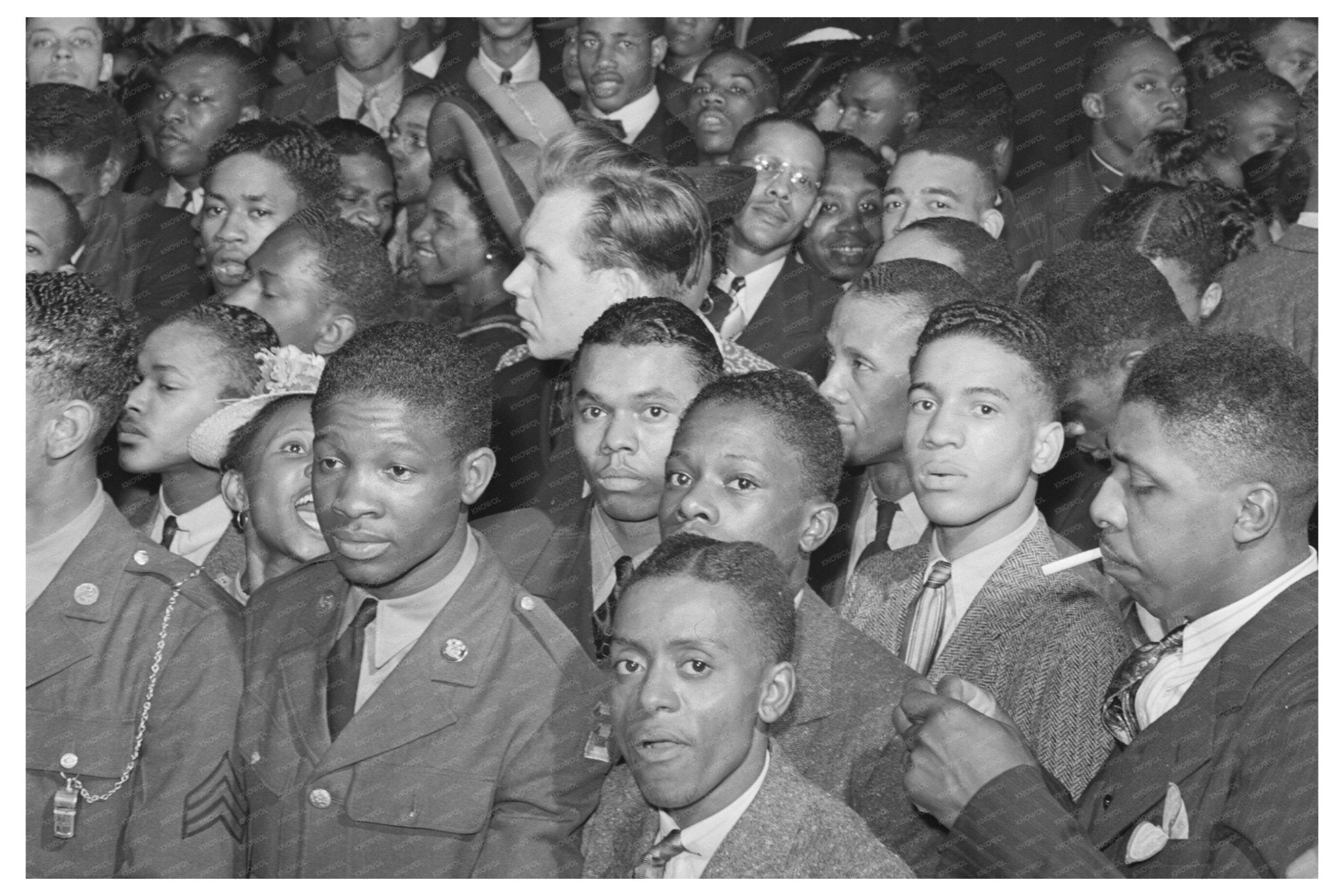 Crowd at Savoy Ballroom Orchestra Chicago April 1941 - Available at KNOWOL