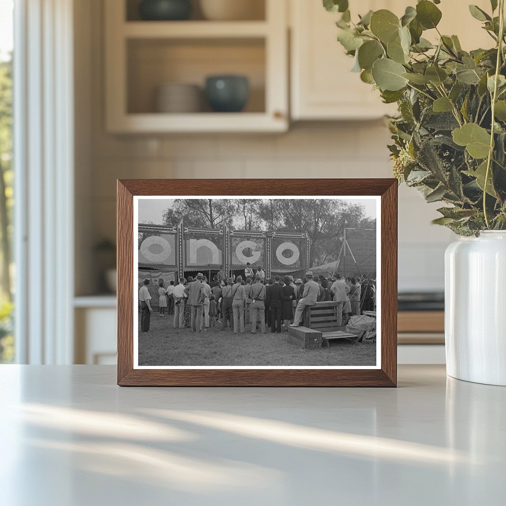 Crowd at Sideshow During 1938 Louisiana State Fair - Available at KNOWOL