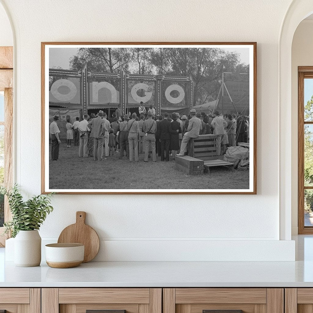 Crowd at Sideshow During 1938 Louisiana State Fair - Available at KNOWOL