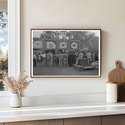 Crowd at Sideshow During 1938 Louisiana State Fair - Available at KNOWOL