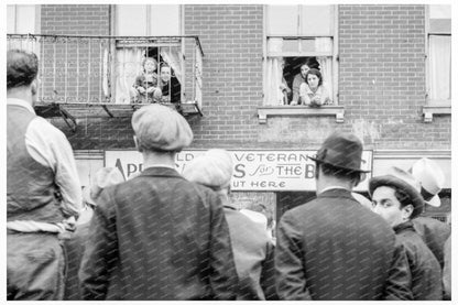 Crowds at American Legion Post 868 New York City June 1936 - Available at KNOWOL