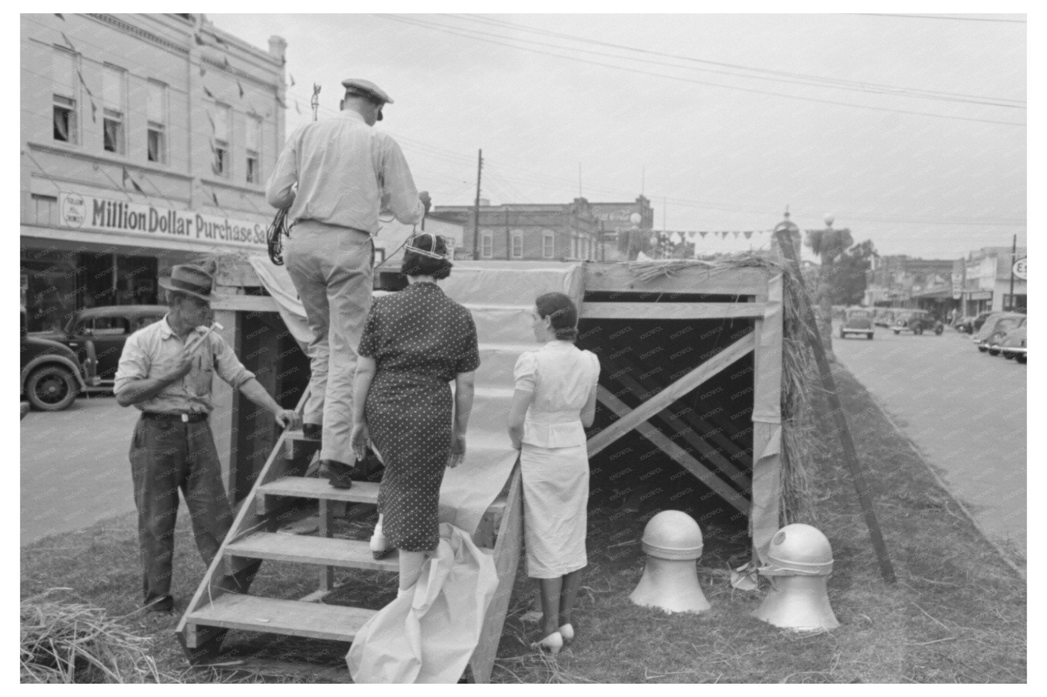 Crowley Louisiana National Rice Festival Scene 1938 - Available at KNOWOL