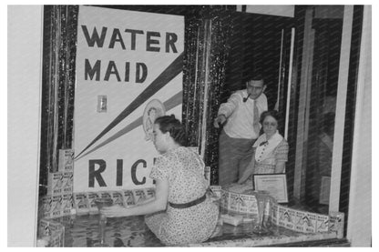 Crowley Louisiana Store Window for National Rice Festival 1938 - Available at KNOWOL