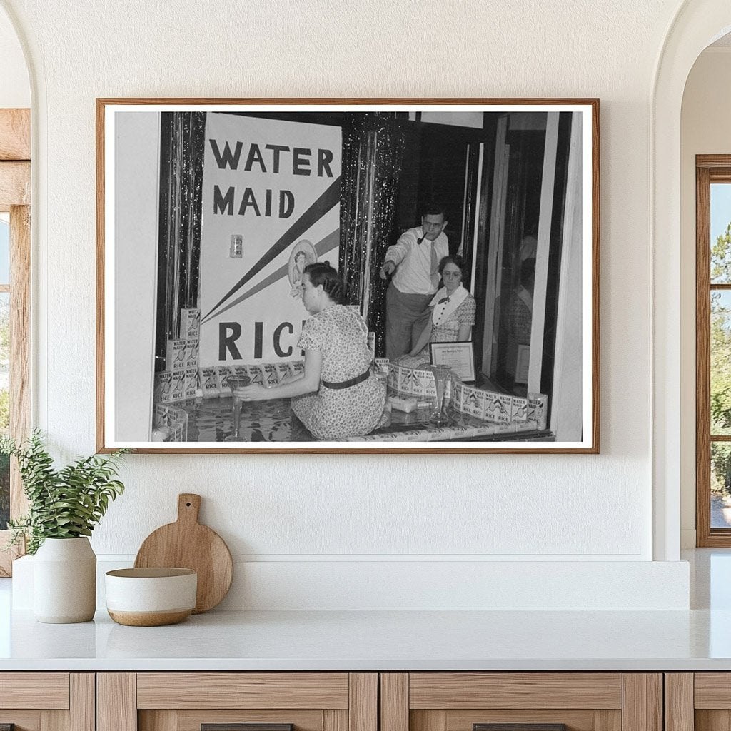 Crowley Louisiana Store Window for National Rice Festival 1938 - Available at KNOWOL