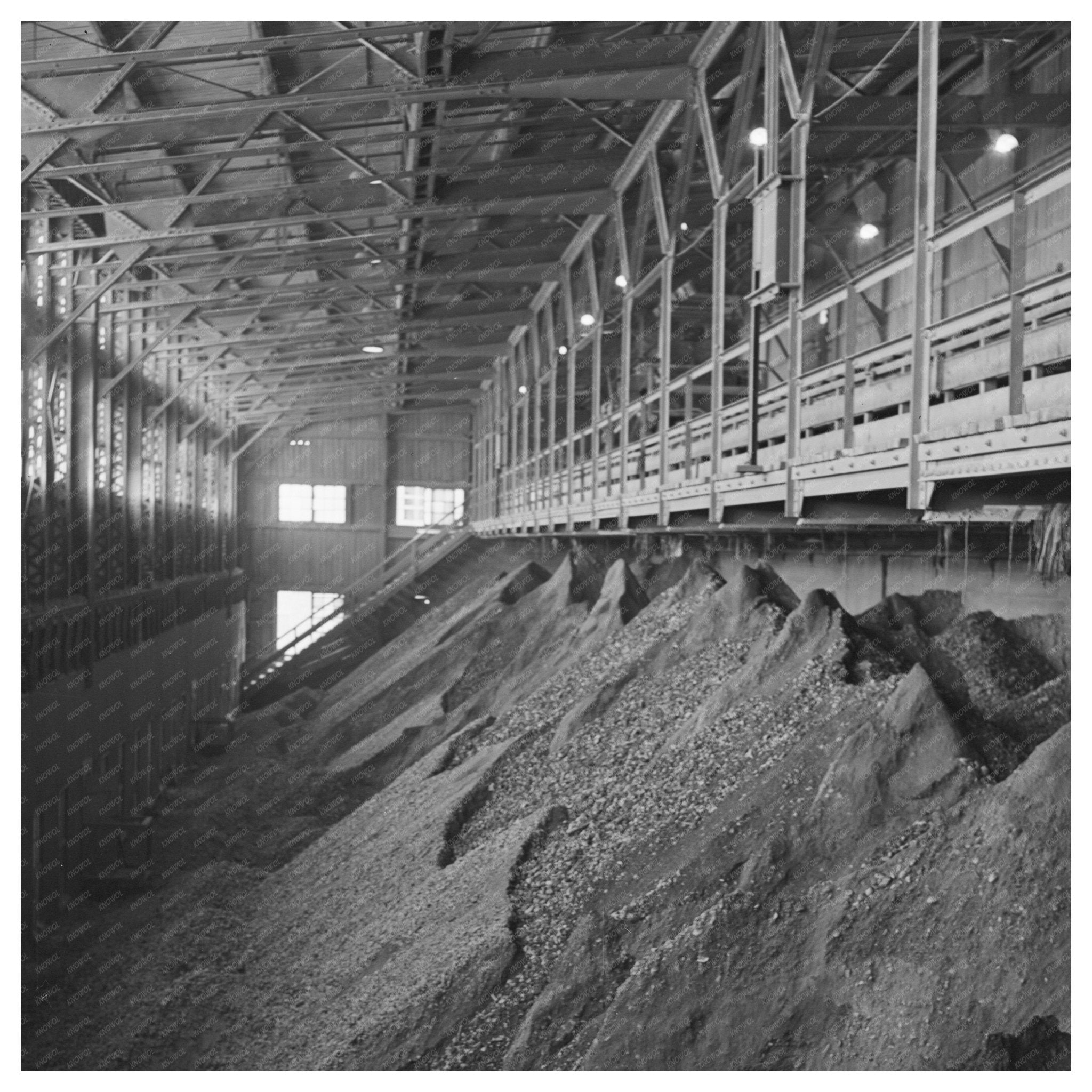 Crushed Copper Ore Bin at Anaconda Smelter 1942 - Available at KNOWOL