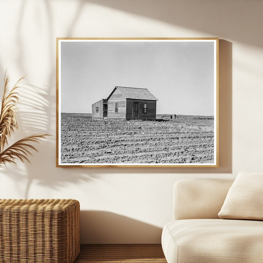 Cultivated Fields and Abandoned House Hall County Texas 1937 - Available at KNOWOL