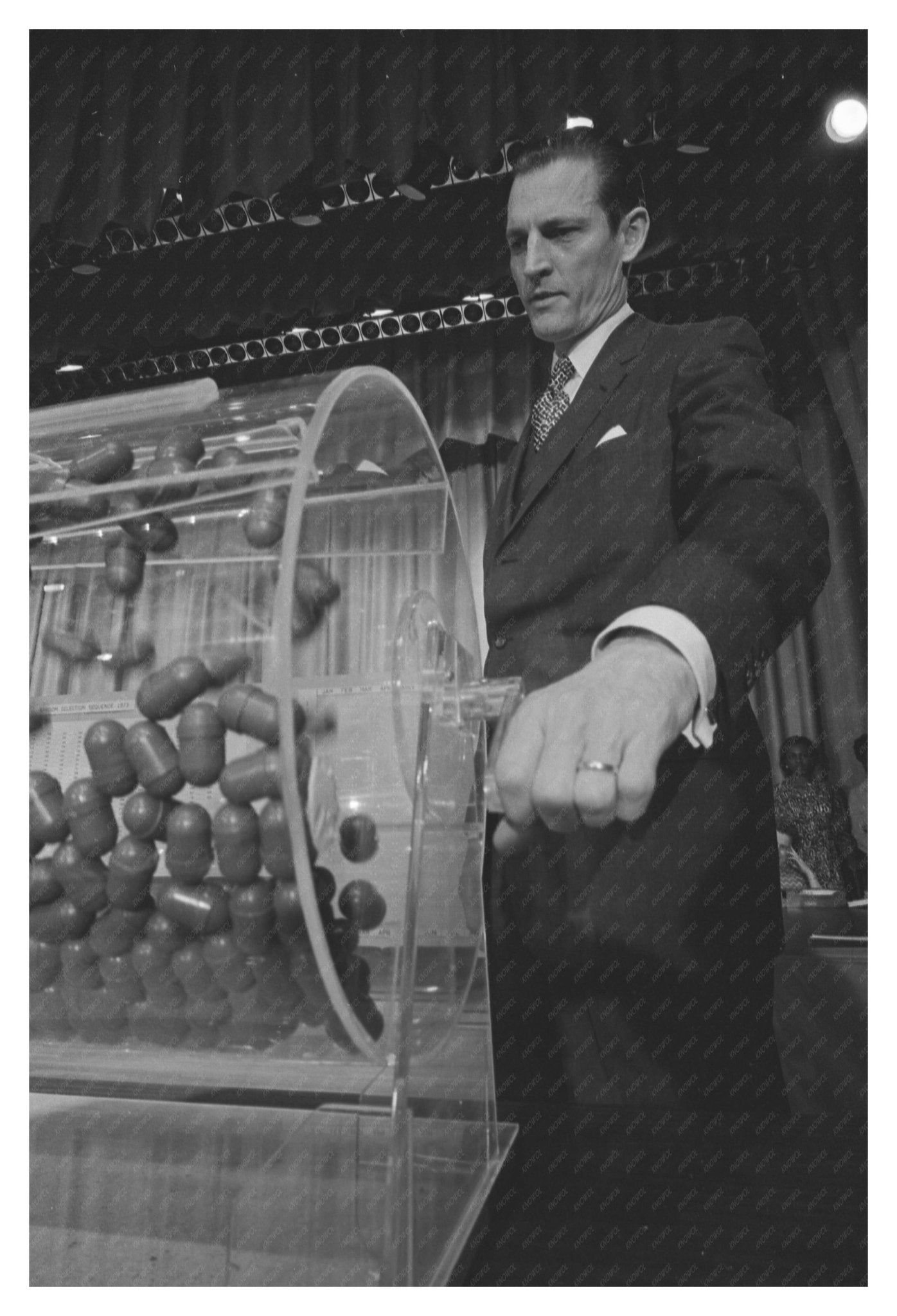 Curtis W. Tarr 1972 Draft Lottery Vintage Image - Available at KNOWOL