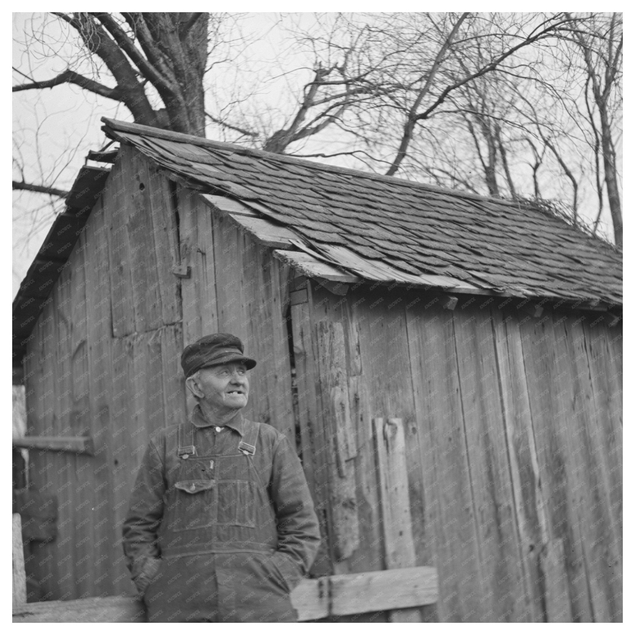 C.V. Hibbs 1937 Benton County Indiana Farm Life Image - Available at KNOWOL