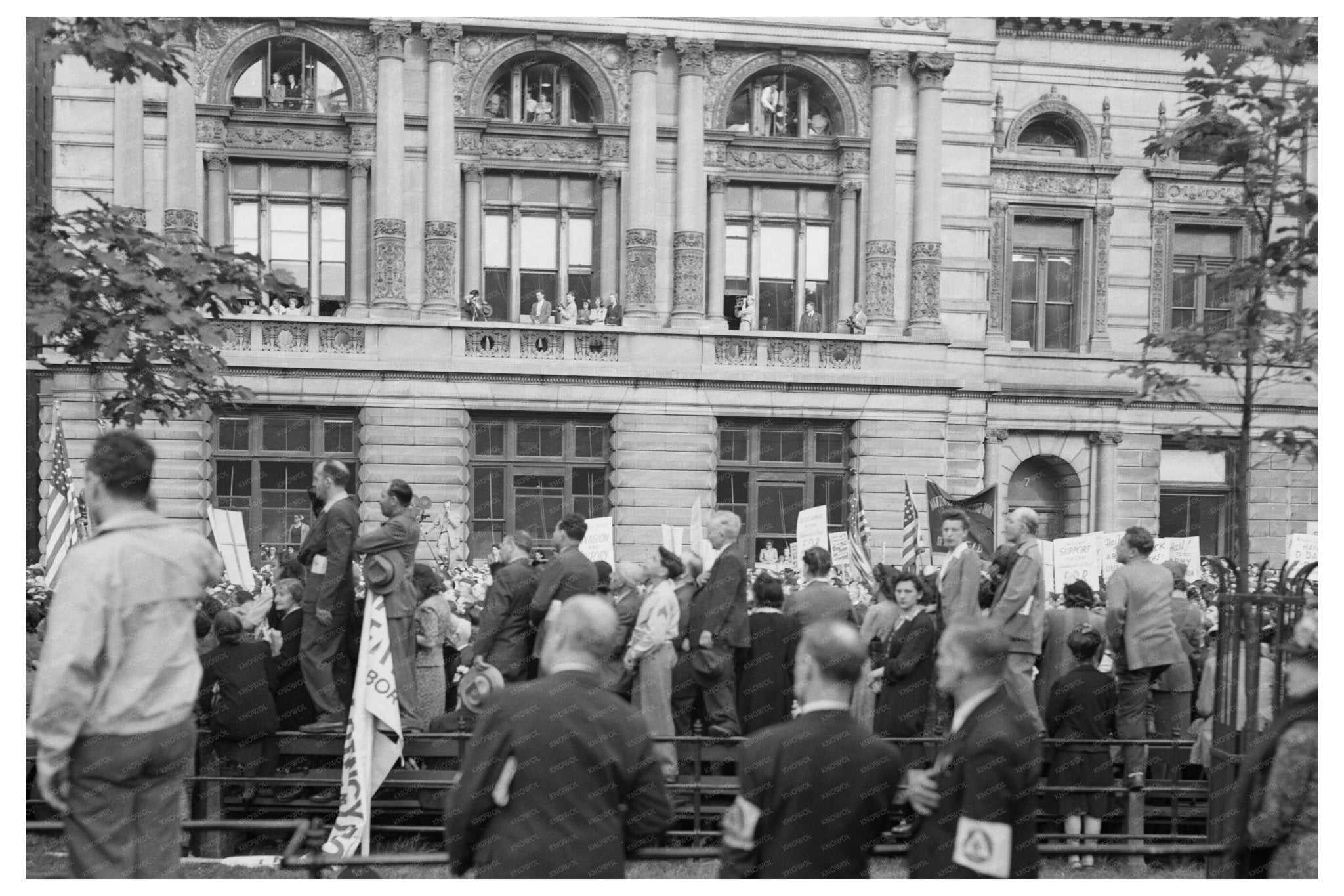 D - Day Commemoration in Madison Square New York 1944 - Available at KNOWOL