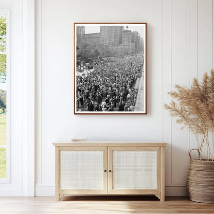 D - Day Crowd in Madison Square New York June 6 1944 - Available at KNOWOL