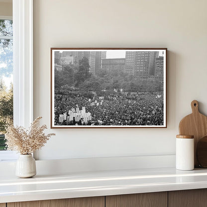 D - Day Gathering in Madison Square New York City 1944 - Available at KNOWOL