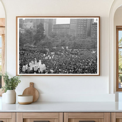 D - Day Gathering in Madison Square New York City 1944 - Available at KNOWOL