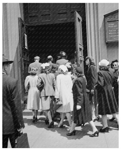 D - Day Mass at Saint Vincent de Pauls Church 1944 - Available at KNOWOL