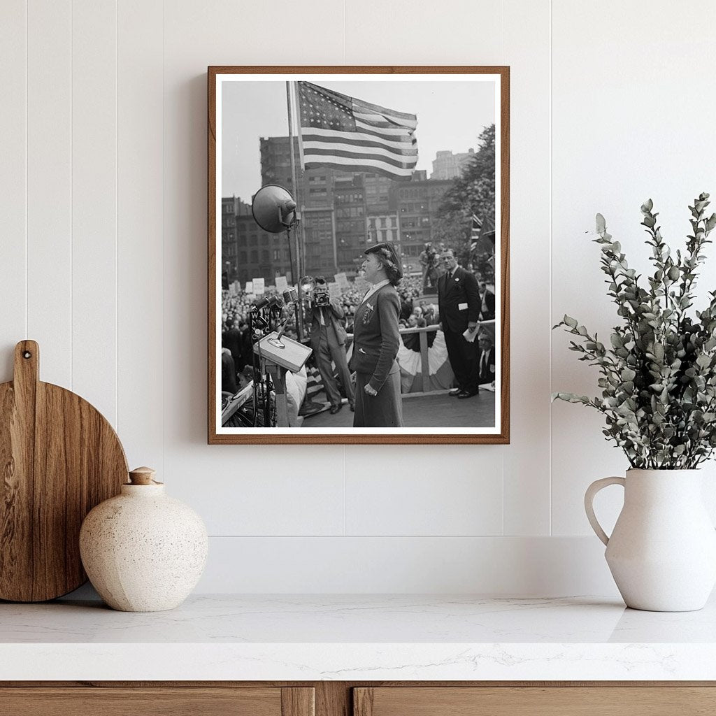 D - Day Rally in Madison Square NYC 1944 - Available at KNOWOL