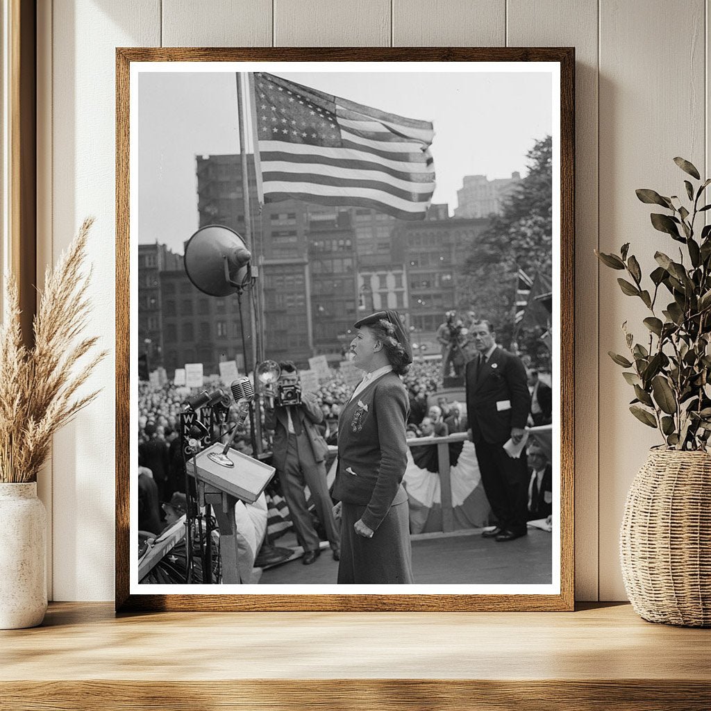 D - Day Rally in Madison Square NYC 1944 - Available at KNOWOL