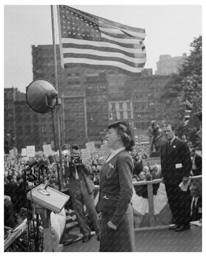 D - Day Rally in Madison Square NYC 1944 - Available at KNOWOL