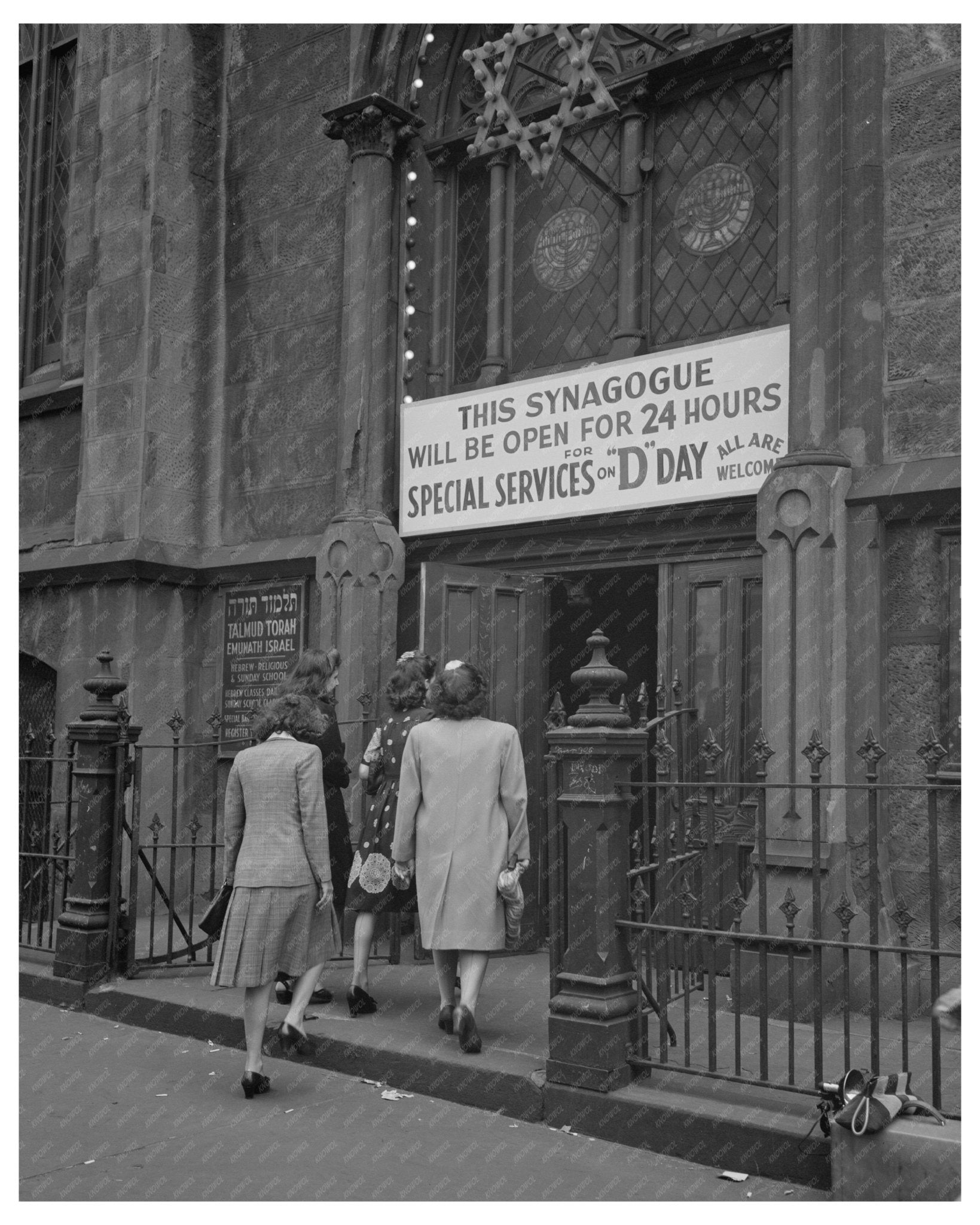 D - Day Services at New York Synagogue June 6 1944 - Available at KNOWOL