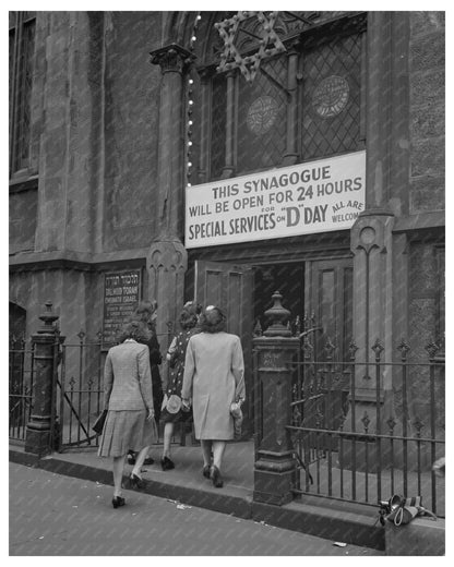 D - Day Services at New York Synagogue June 6 1944 - Available at KNOWOL