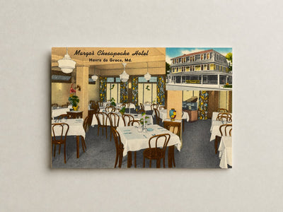 Margo's Chesapeake Hotel, Havre de Grace, MD — Vintage Maryland Postcard