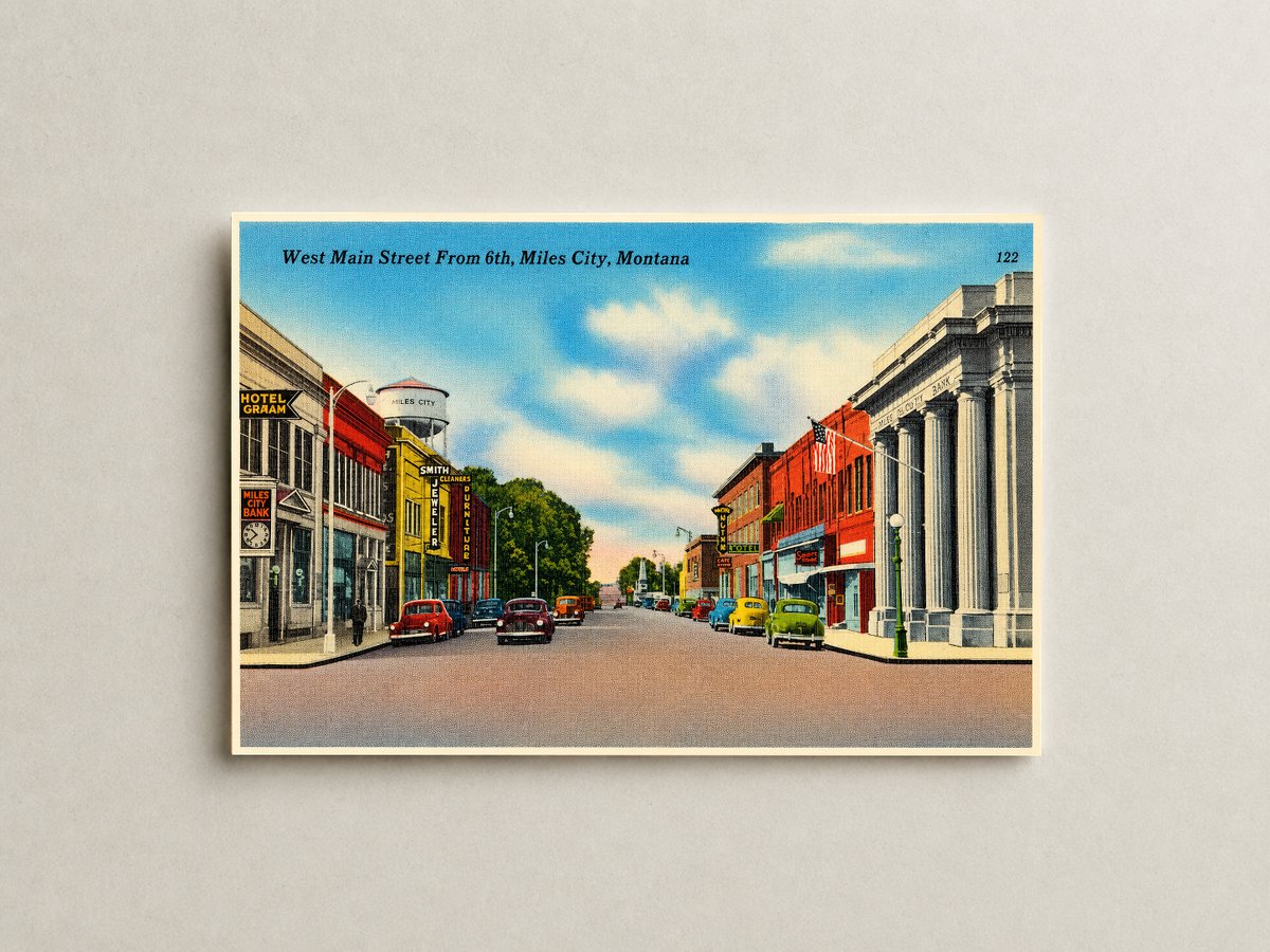 Miles City, MT: West Main Street from 6th