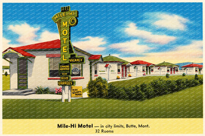 Butte, MT: Mile-Hi Motel -- in city limits