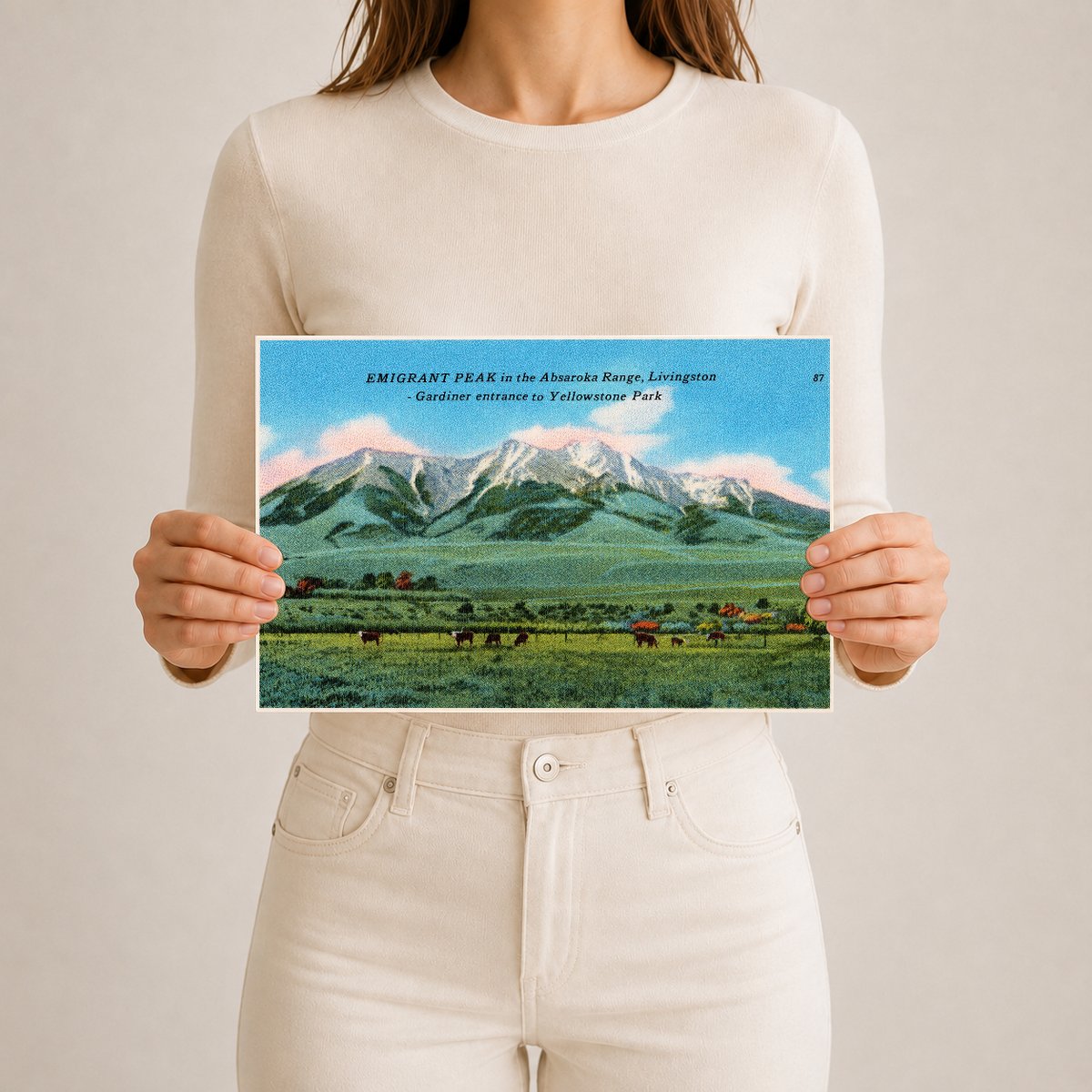Emigrant Peak, MT: Emigrant Peak in the Absaroka Range, Livingston - Gardiner entrance to Yellowstone Park