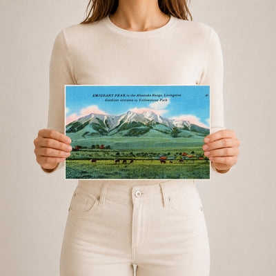 Emigrant Peak, MT: Emigrant Peak in the Absaroka Range, Livingston - Gardiner entrance to Yellowstone Park