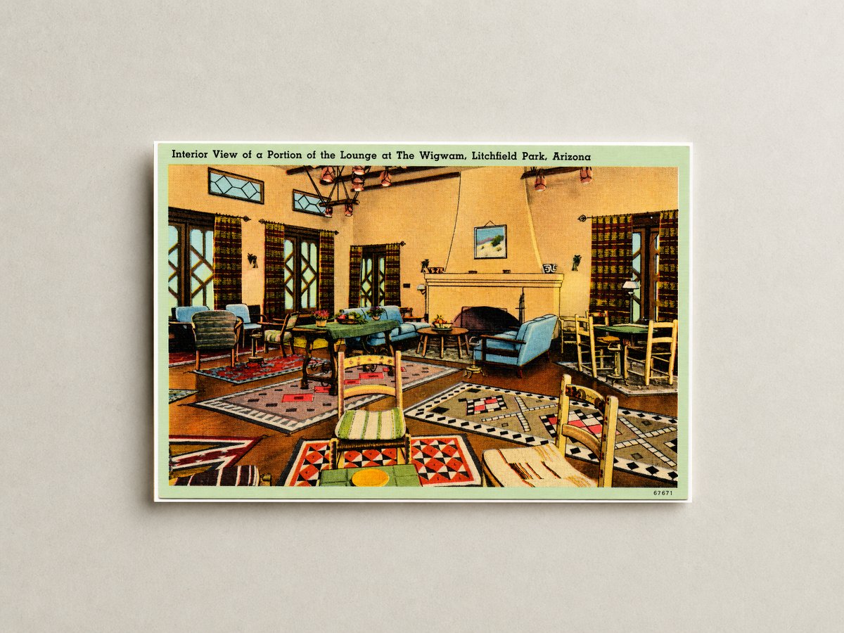 Litchfield Park, AZ: Interior view of a portion of the lounge at The Wigwam