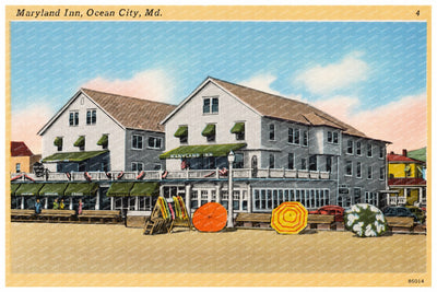 Maryland Inn, Ocean City, MD — Vintage Maryland Postcard