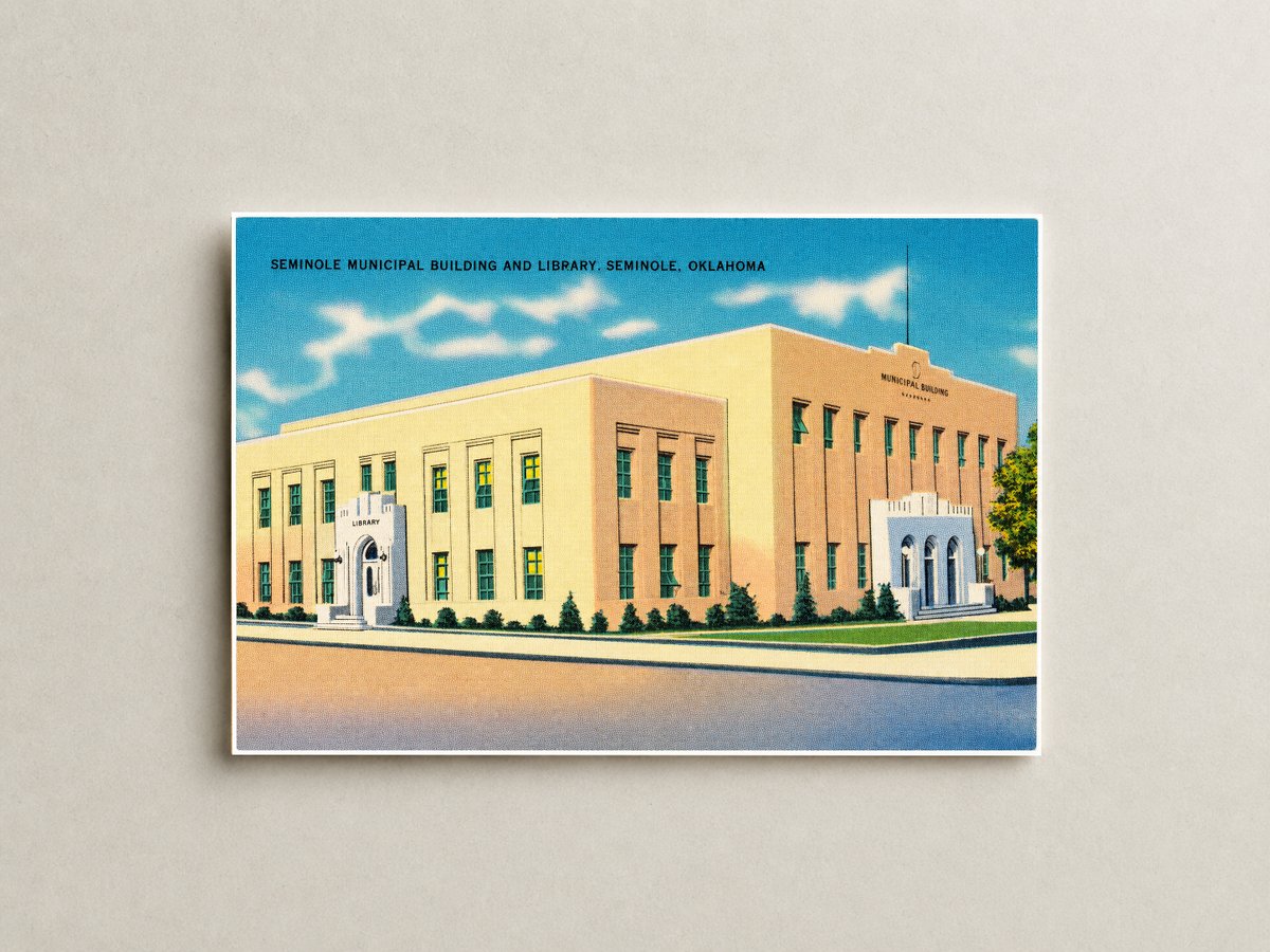 Seminole, OK: Seminole Municipal Building and Library