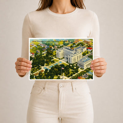 Birmingham, AL: Aerial view, Jefferson County Court House