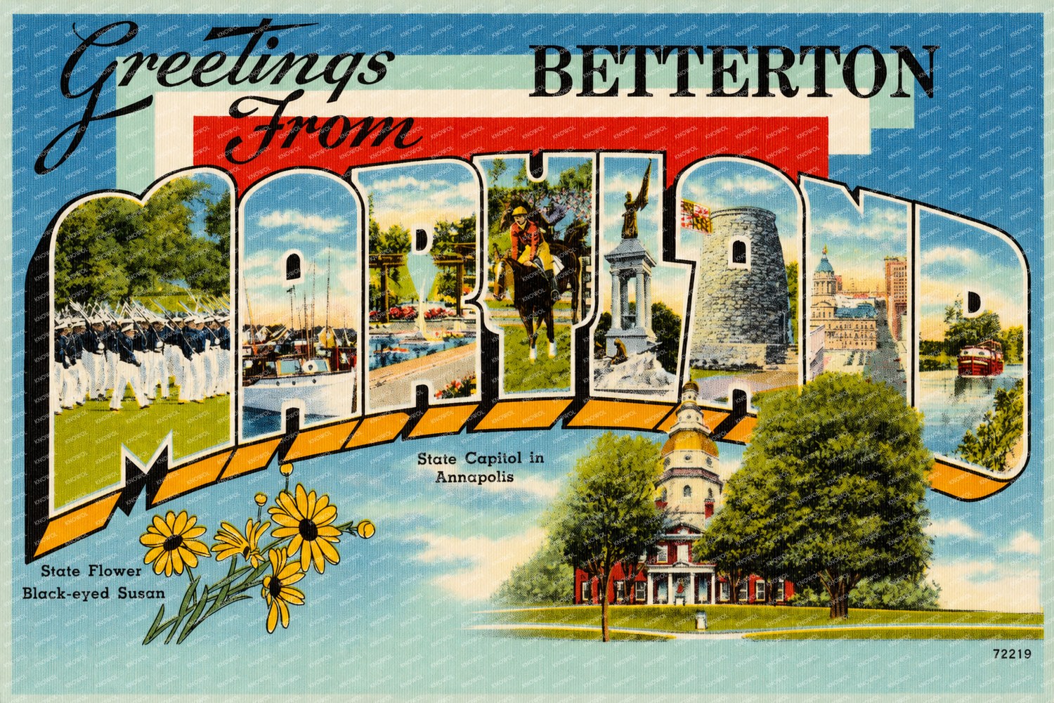 Greetings from Betterton, Maryland — Vintage Maryland Postcard