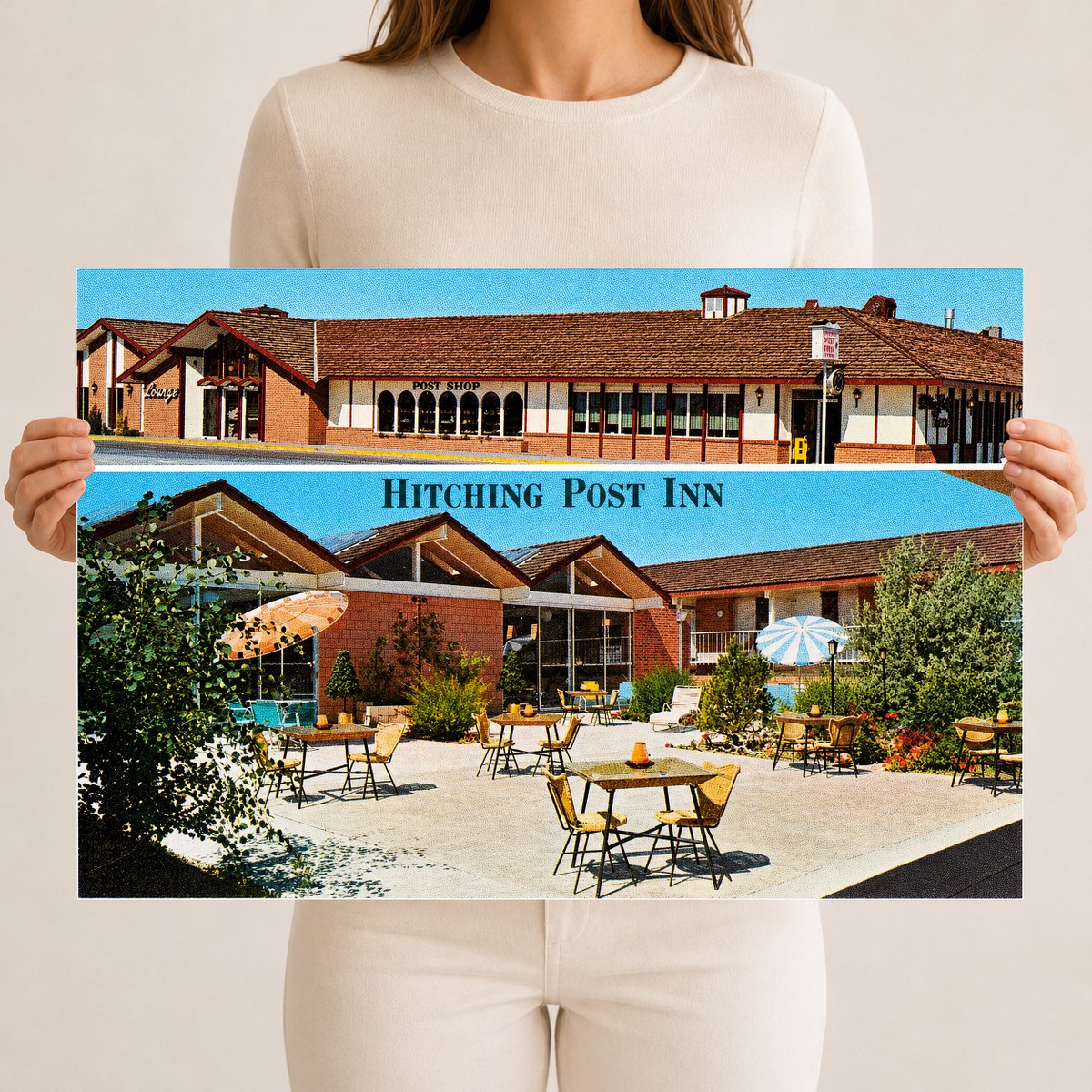 Cheyenne, WY: Hitching Post Inn, motor hotel and restaurant, 1600 West Lincolnway, Cheyenne, Wyoming 82001