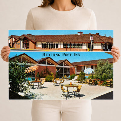 Cheyenne, WY: Hitching Post Inn, motor hotel and restaurant, 1600 West Lincolnway, Cheyenne, Wyoming 82001