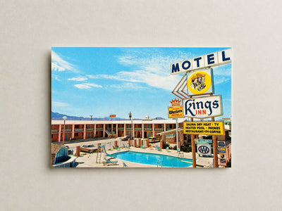 Kingman, AZ: King's Inn Motel, restaurant and lounge, on East Highway 66, Kingman, Arizona 86401