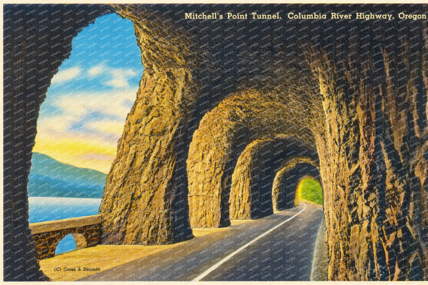OR: Mitchell's Point Tunnel, Columbia River Highway