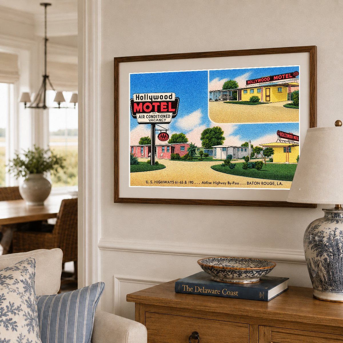 Baton Rouge, LA: Hollywood Motel, U. S. Highway 61-65 & 190... Airline Highway By-Pass... Baton Rouge