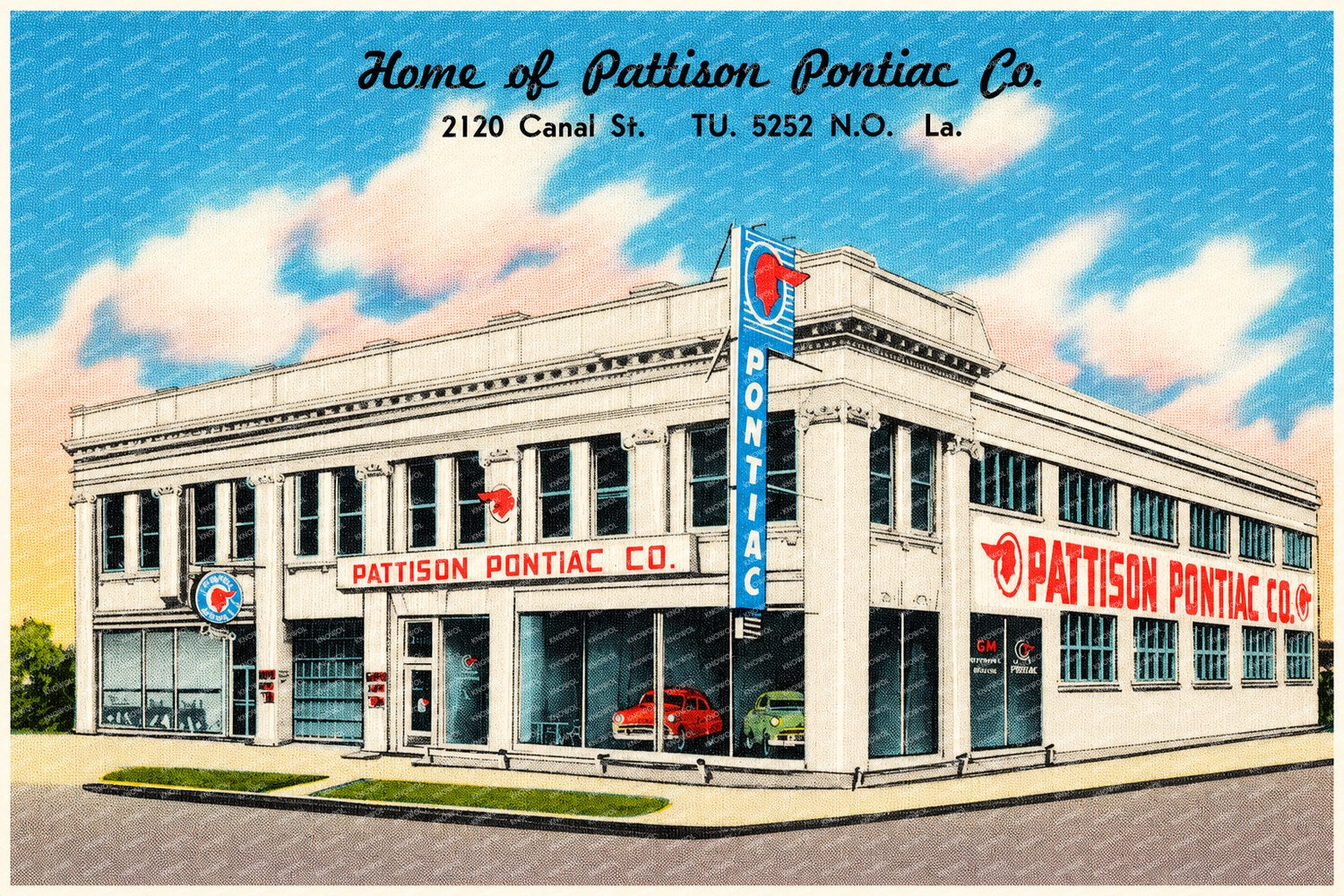 New Orleans, LA: Home of Pattison Pontiac Co., 2120 Canal St., N.O. La.