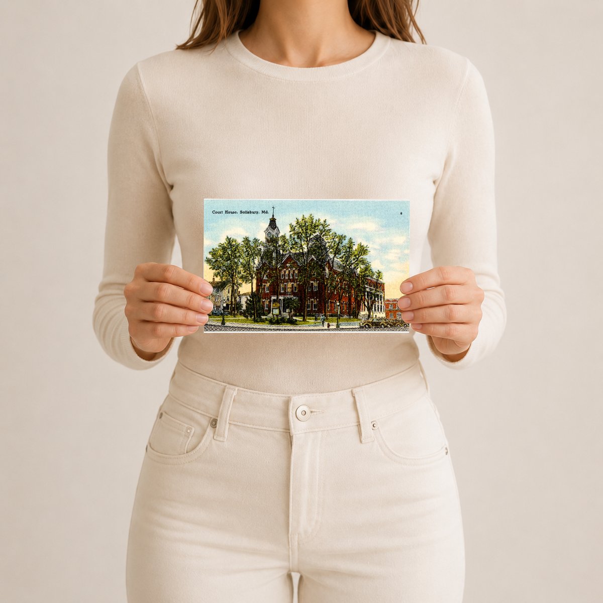 Court House, Salisbury, MD — Vintage Maryland Postcard
