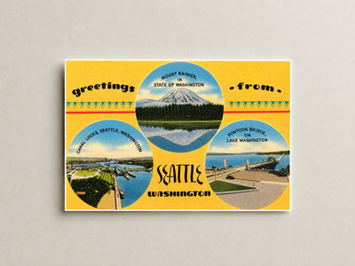 Rainier, Mount, WA: Greetings from Seattle Washington