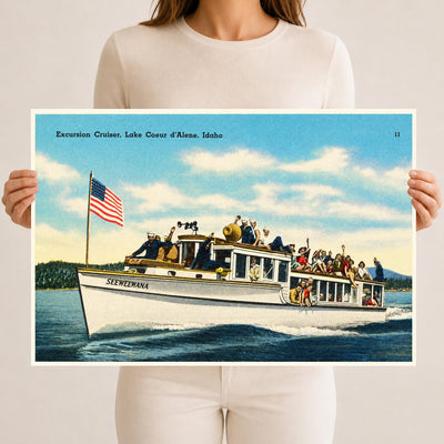 Coeur d'Alene Lake, ID: Excursion cruiser, Lake Coeur d'Alene