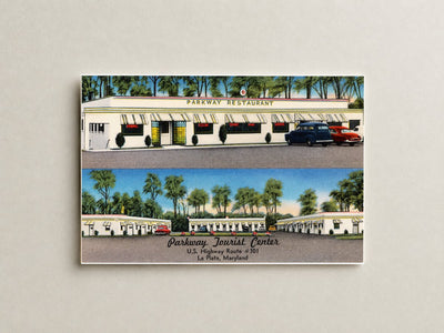 Parkway Tourist Center, U. S. Highway Route #301, La Plata, Maryland — Vintage Maryland Postcard